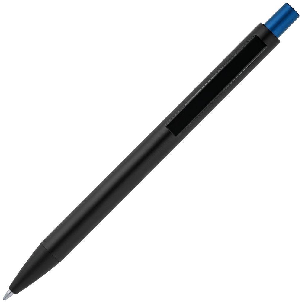 Ручка шариковая Chromatic, черная с синим / Миниатюра WWW (1000)