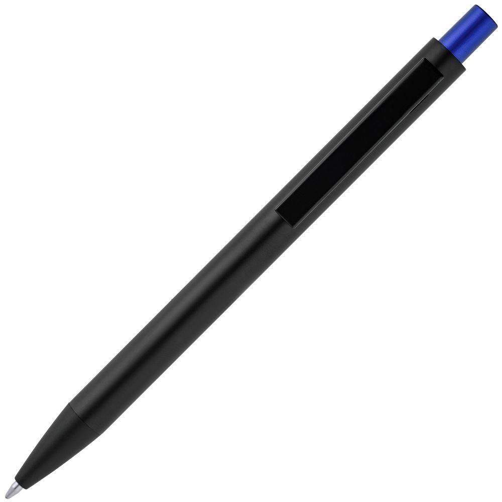 Ручка шариковая Chromatic, черная с синим / Миниатюра WWW (1000)