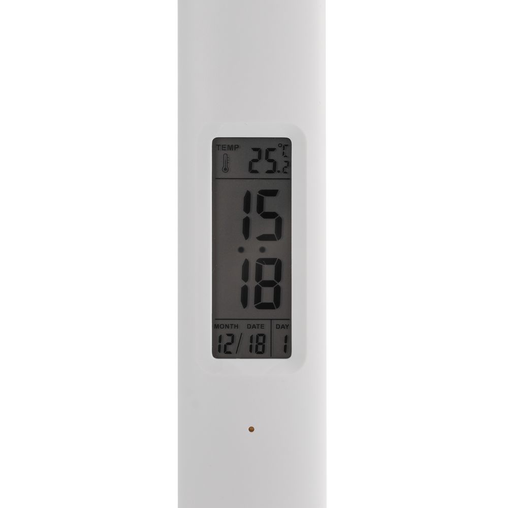 Настольная лампа с часами и календарем Office Torch ver.2, белая / Миниатюра WWW (1000)
