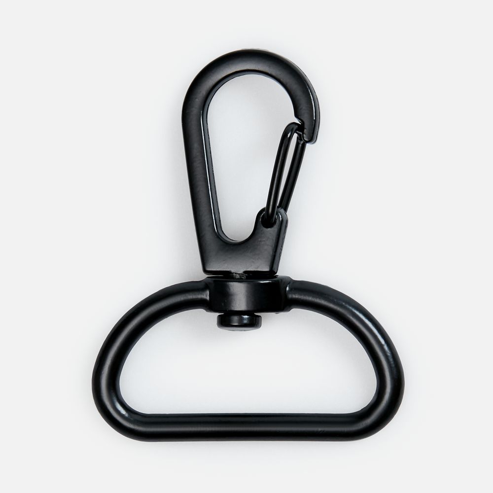 Застежка-карабин Snap Hook, L, черная / Миниатюра WWW (1000)