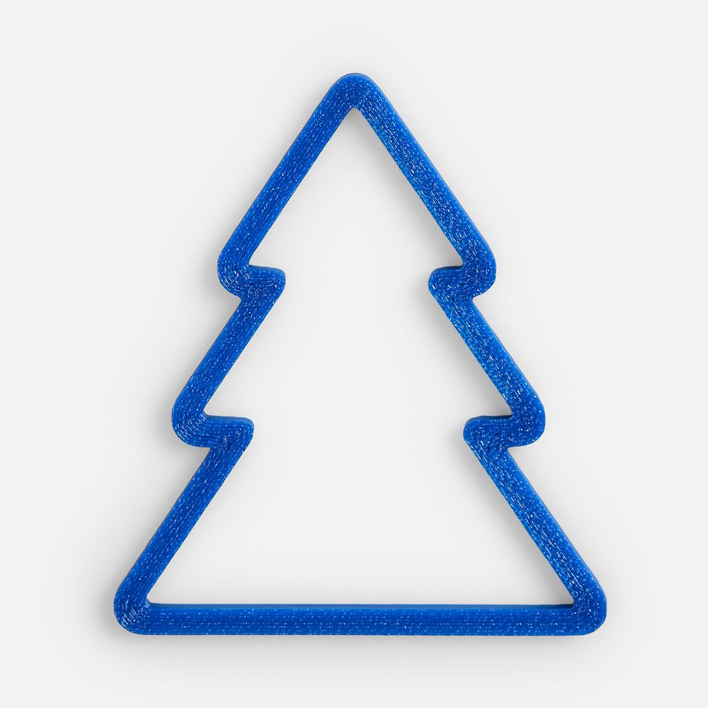 Подвеска «Елочка», 3D-печать, синяя / Миниатюра WWW (1000)