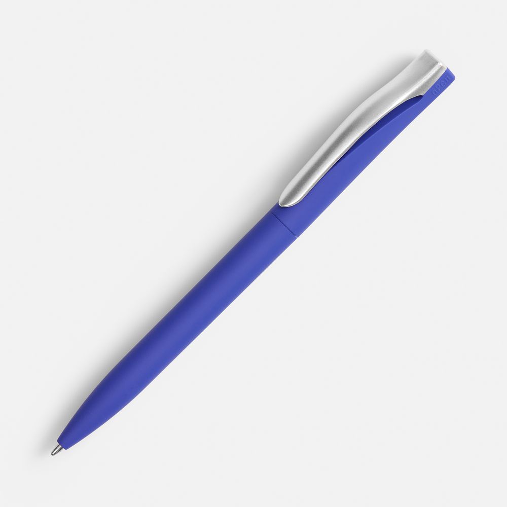 Ручка шариковая Pin Soft Touch, синяя / Миниатюра WWW (1000)