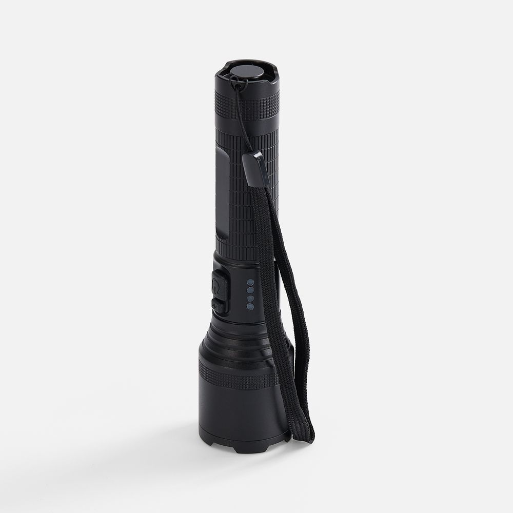 Фонарь аккумуляторный с фокусировкой луча FarSee, черный / Миниатюра WWW (1000)