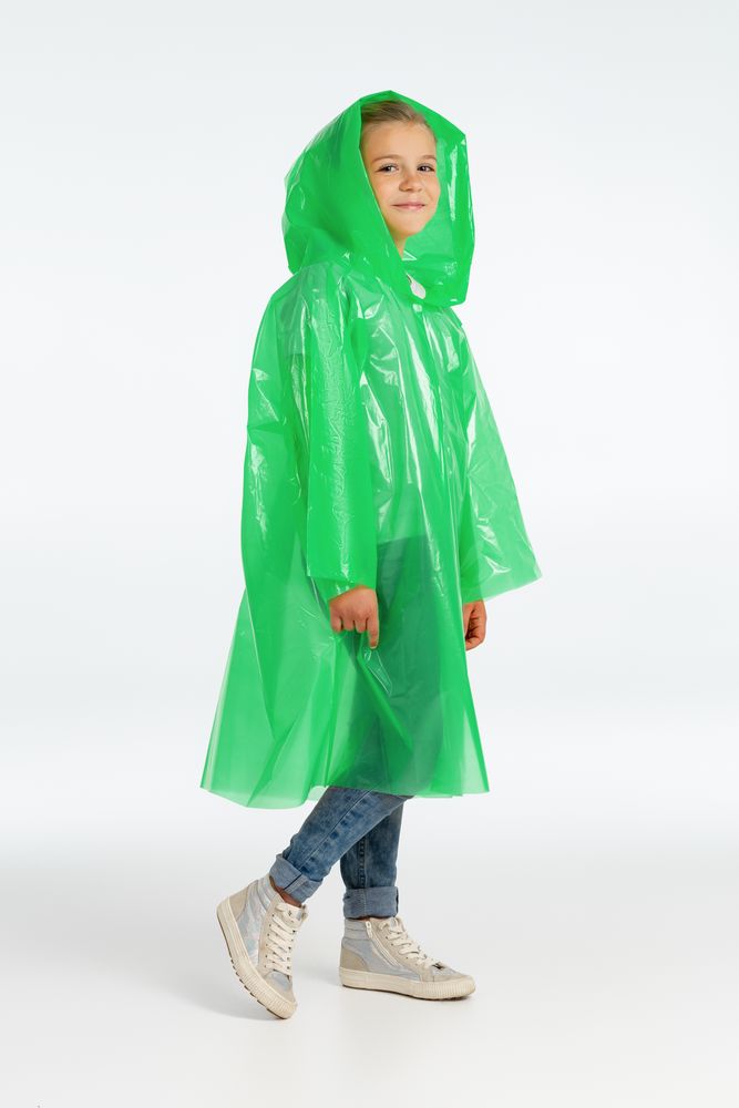 Дождевик-плащ детский BrightWay Kids, зеленый / Миниатюра WWW (1000)