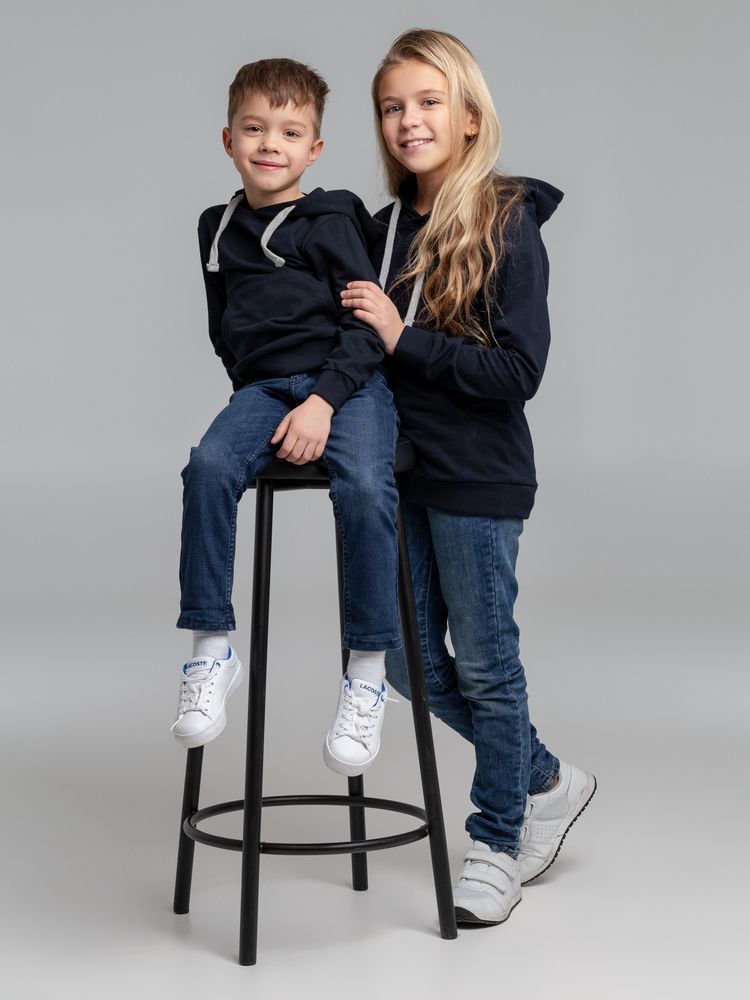 Толстовка с капюшоном детская Kirenga Kids, темно-синяя / Миниатюра WWW (1000)