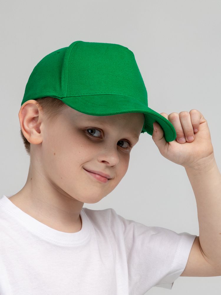 Бейсболка детская Standard Kids, зеленая / Миниатюра WWW (1000)