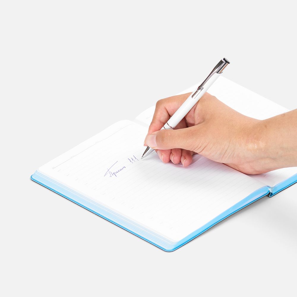 Ручка шариковая Keskus, белая / Миниатюра WWW (1000)