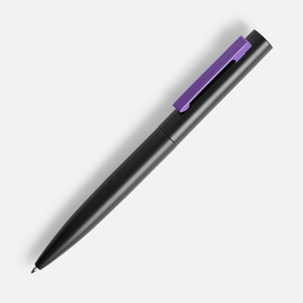 Ручка шариковая Inkolor, черная с фиолетовым / Миниатюра WWW (1000)