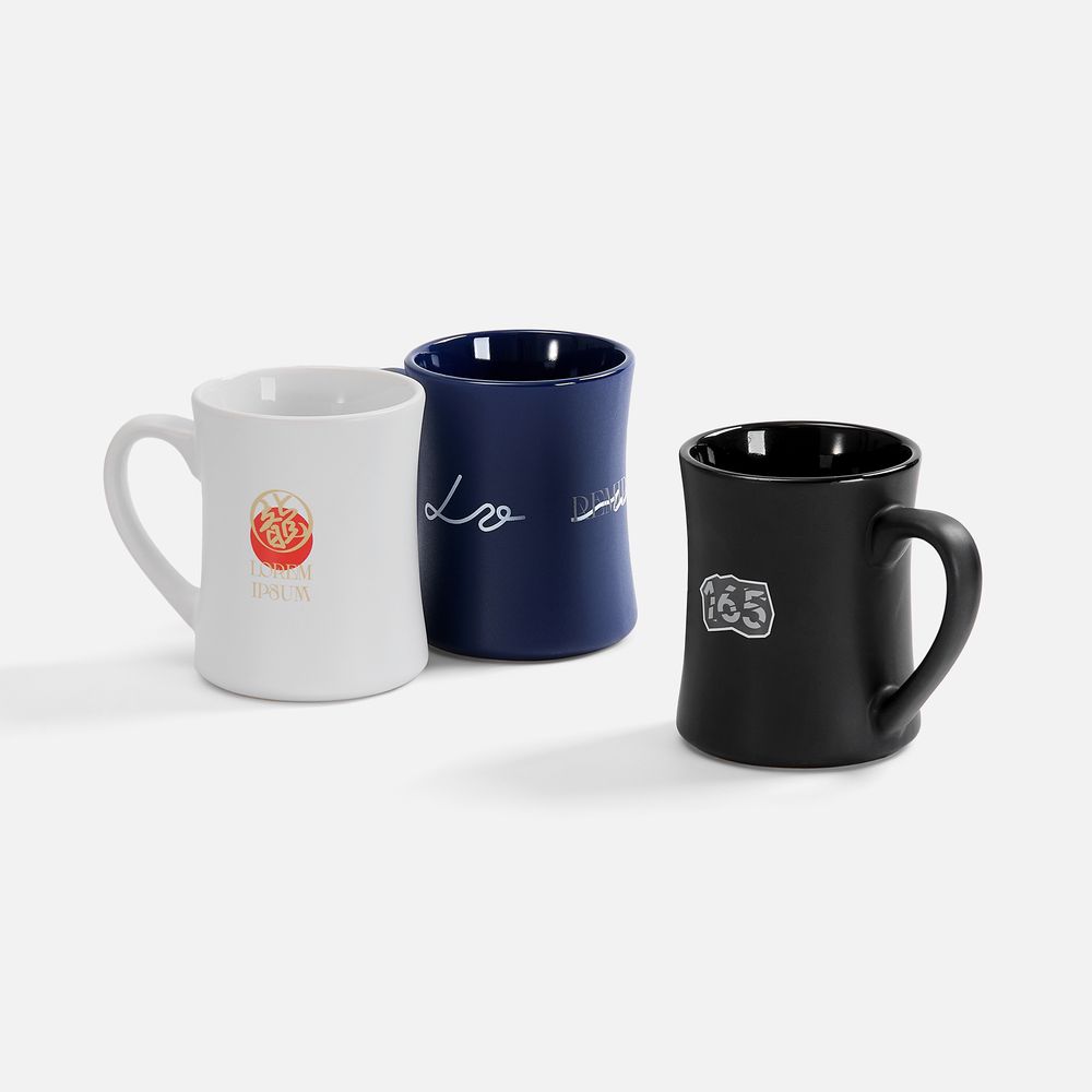 Кружка Gratia, черная / Миниатюра нанесения (1000)