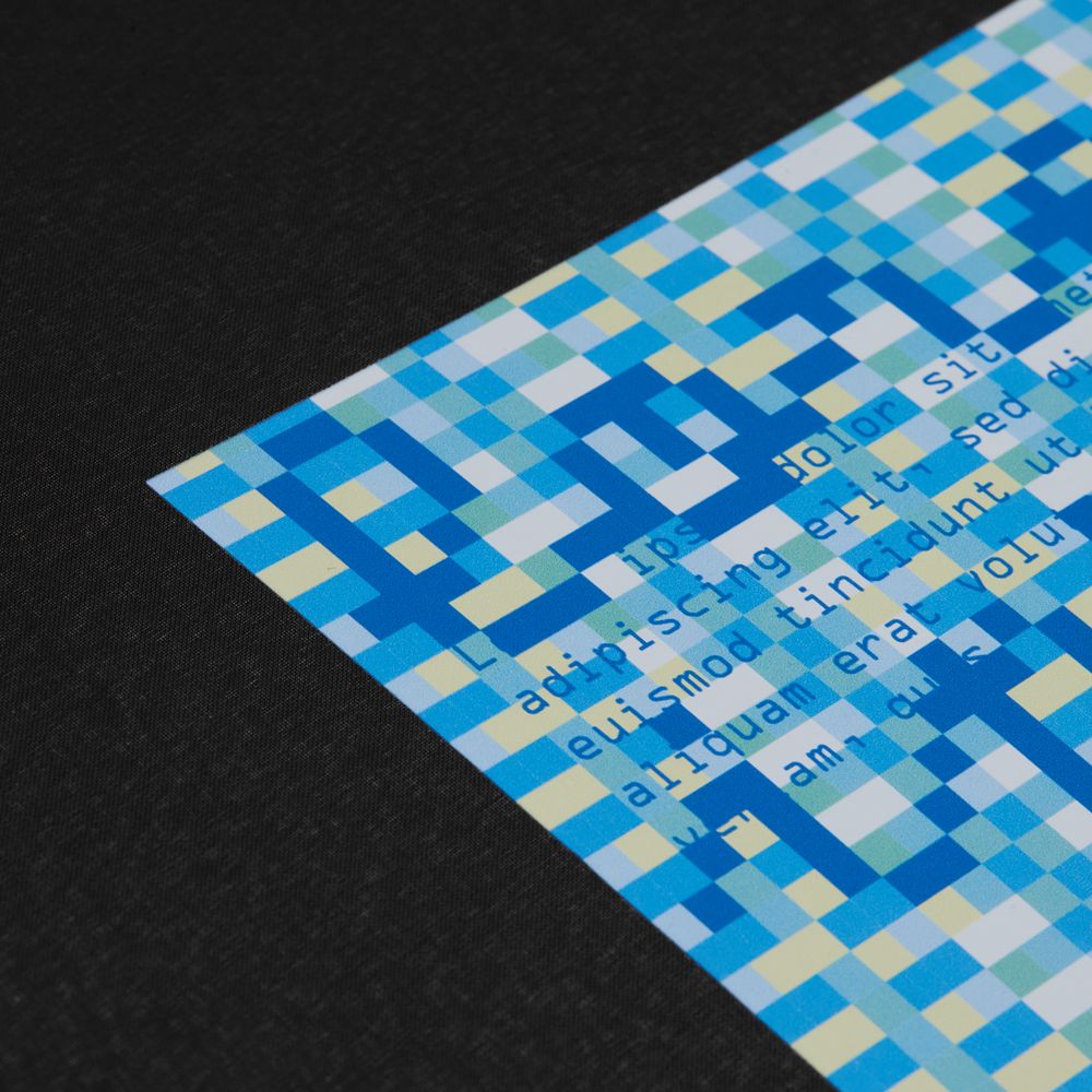 Зонт-трость Lui, черный / Миниатюра нанесения (1000)