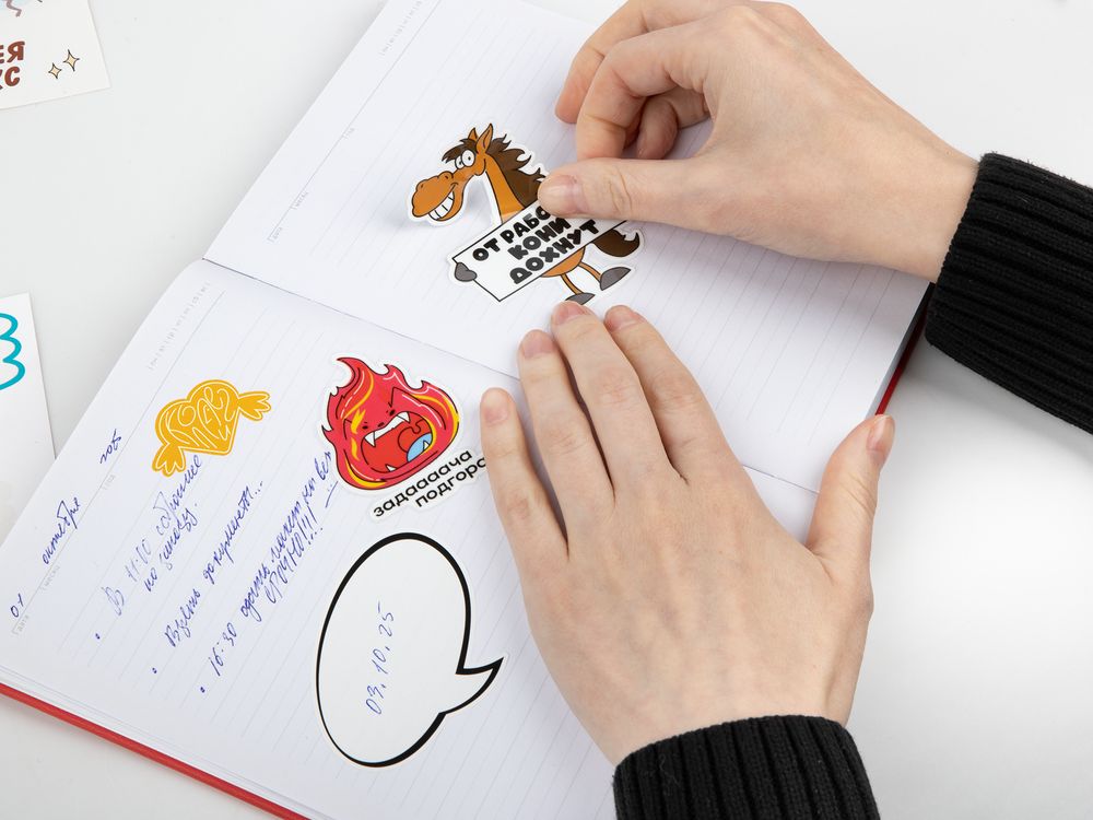 Наклейки бумажные Sticker Pack на заказ, L / Миниатюра WWW (1000)