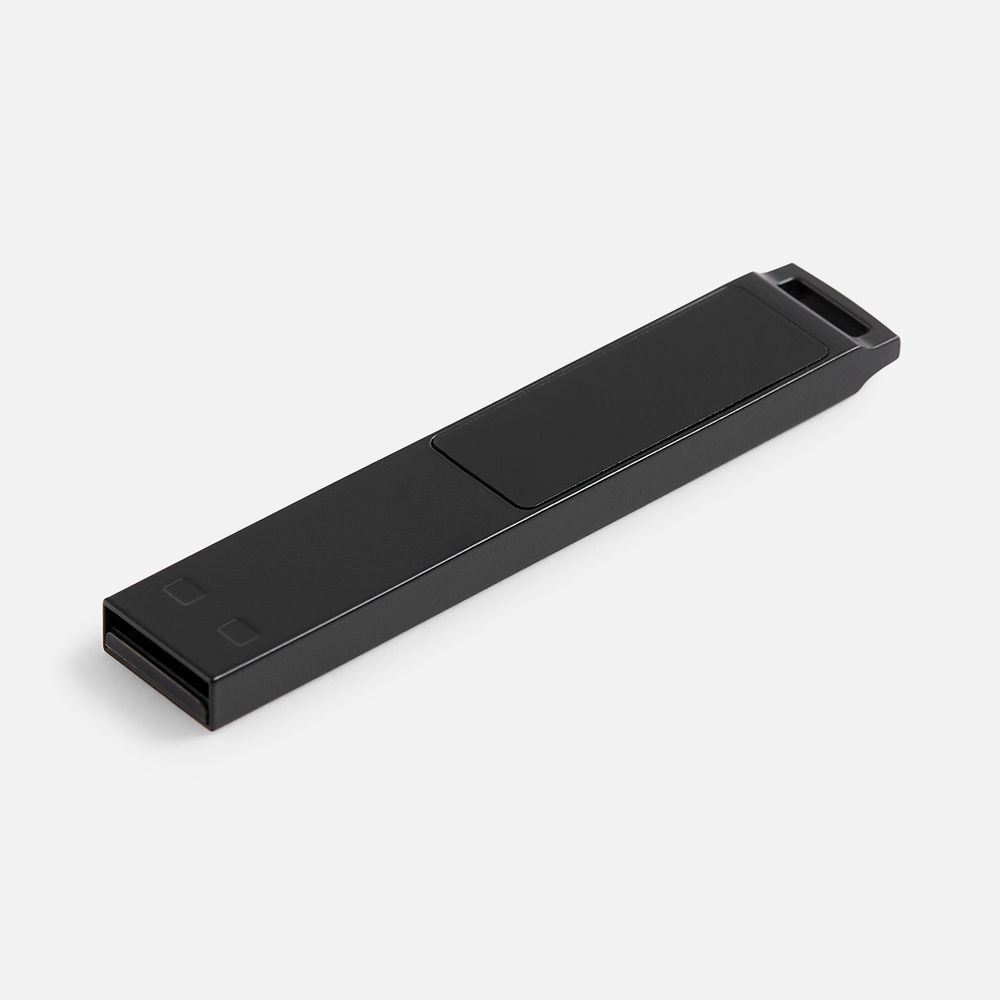 Флешка markBright Black с синей подсветкой, 32 Гб / Миниатюра WWW (1000)