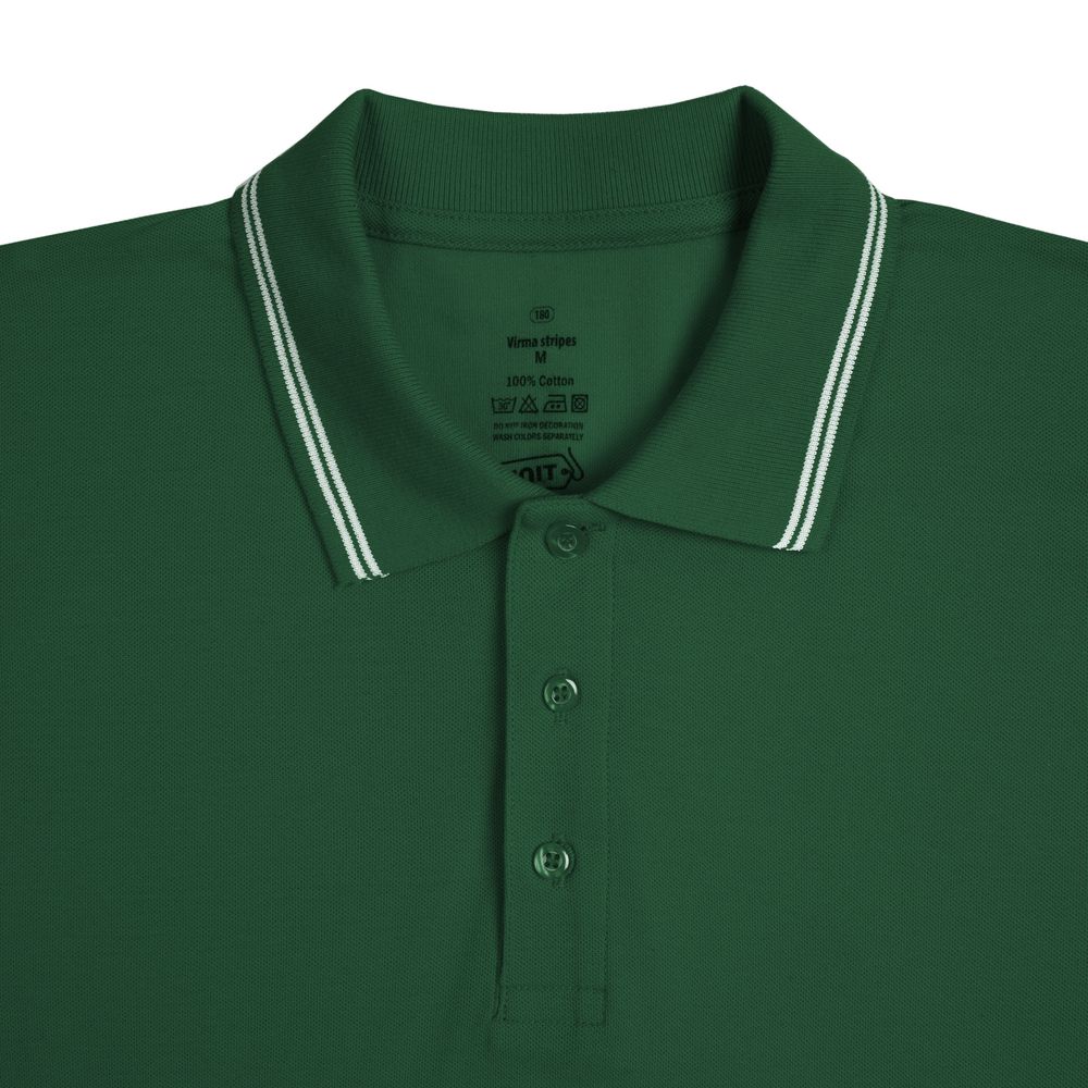 Рубашка поло Virma Stripes, зеленая / Миниатюра WWW (1000)