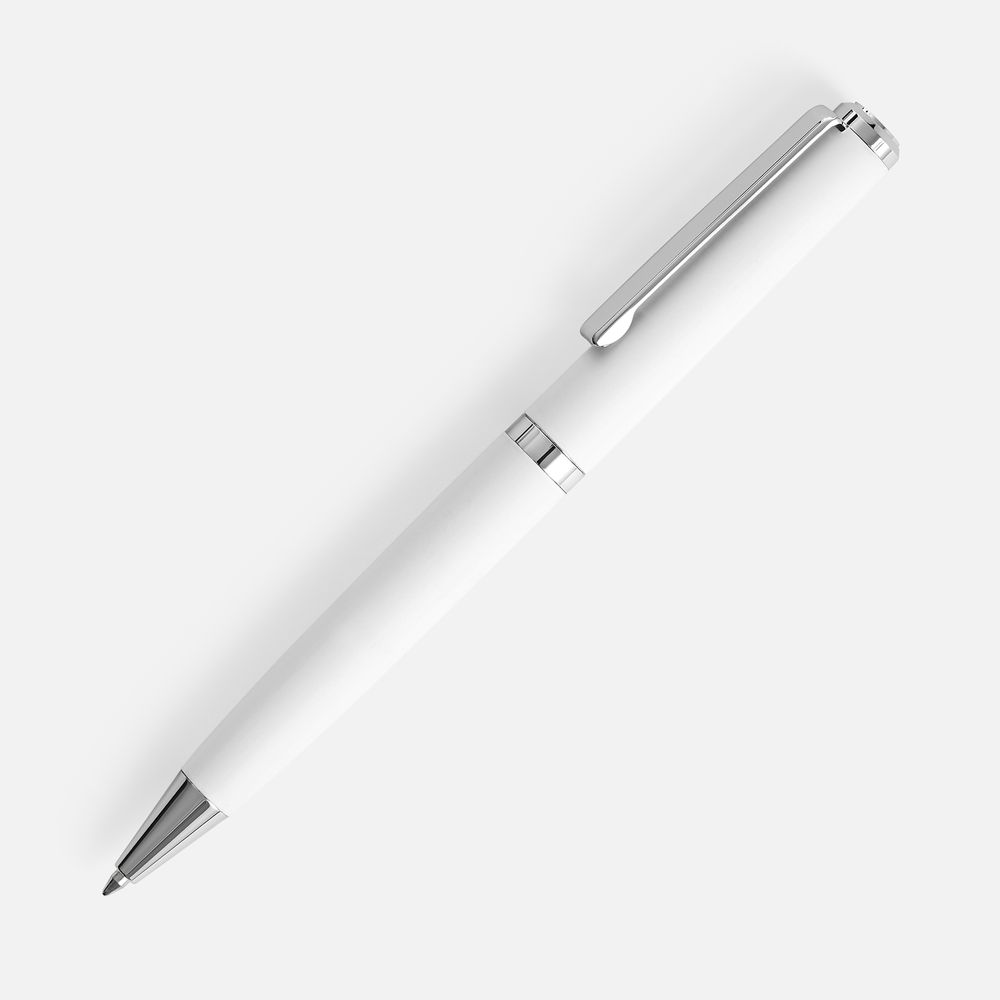 Ручка шариковая Inkish Chrome, белая / Миниатюра WWW (1000)