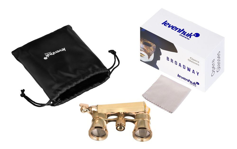 Театральный бинокль-лорнет Broadway 325E, золотистый / Миниатюра WWW (1000)