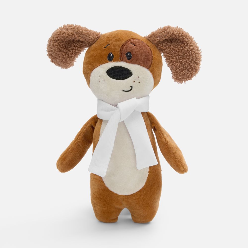 Мягкая игрушка Beastie Toys, собачка с белым шарфом / Миниатюра WWW (1000)