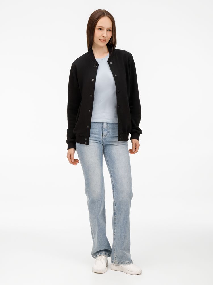 Бомбер унисекс Nuppu, черный / Миниатюра WWW (1000)