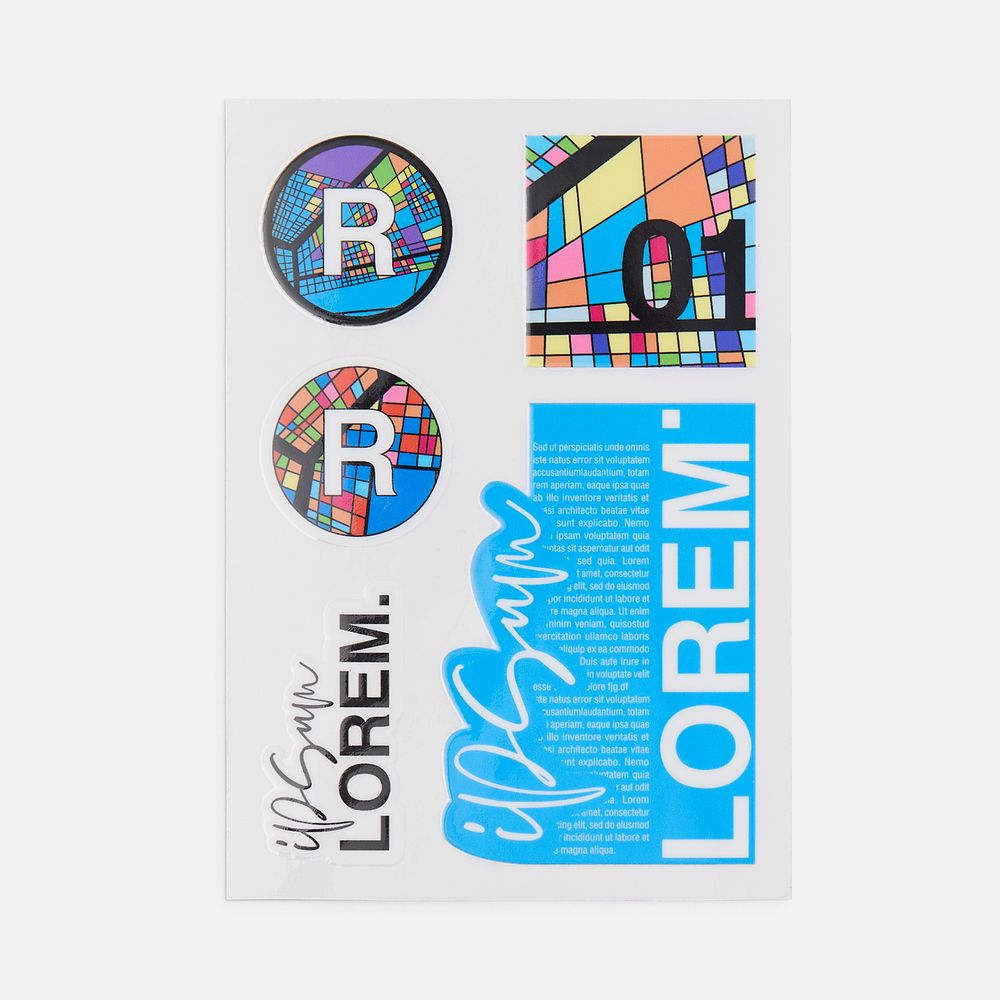 Наклейки UV-DTF Stiker Pack на заказ, S / Миниатюра WWW (1000)
