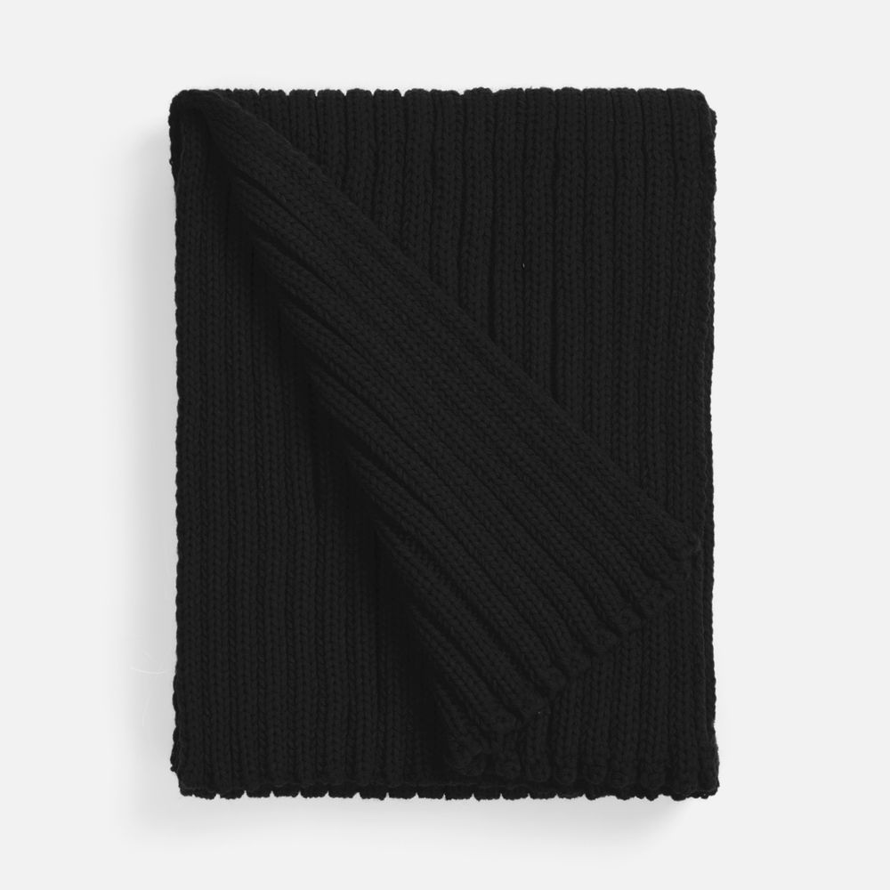 Шарф HappyGo, черный / Миниатюра WWW (1000)