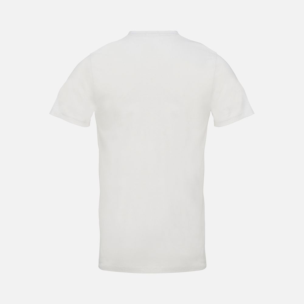 Футболка унисекс Regent с V-образным вырезом, молочно-белая / Миниатюра WWW (1000)