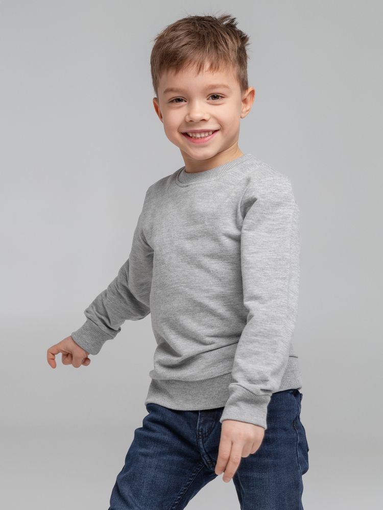 Свитшот детский Toima Kids, серый меланж / Миниатюра WWW (1000)