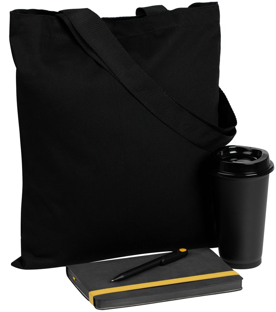 Набор Velours Bag, черный с желтым / Миниатюра WWW (1000)