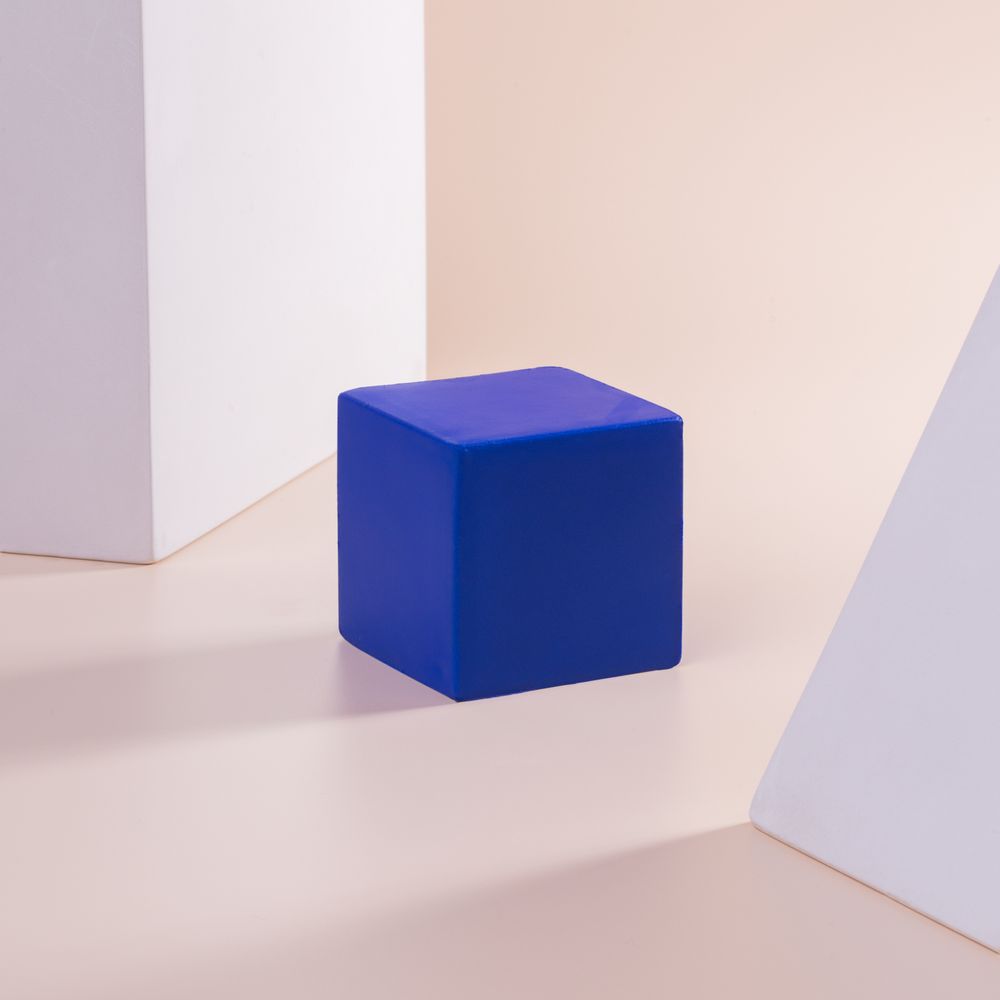 Антистресс «Кубик», синий / Миниатюра WWW (1000)