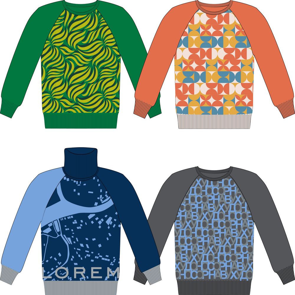 Джемпер на заказ Tricksy Net Reglan, полушерсть / Миниатюра WWW (1000)
