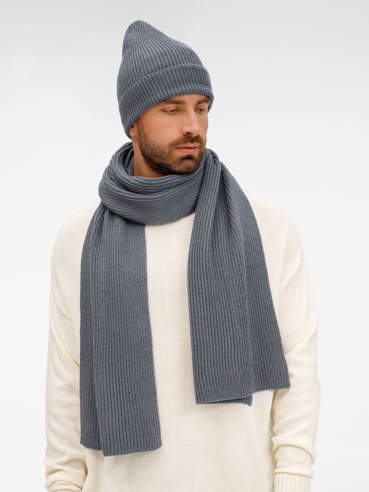 Шапка Nobilis Mono, серая (стальная) / Миниатюра WWW (1000)