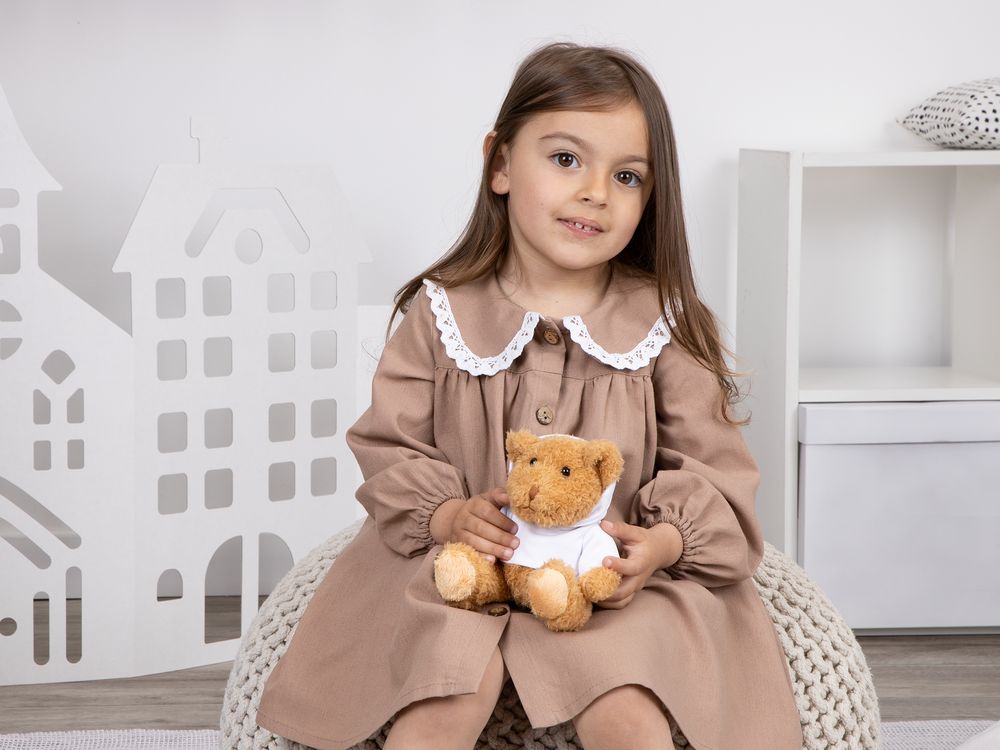 Мягкая игрушка «Мишка Cuddleton» в белом худи / Миниатюра WWW (1000)