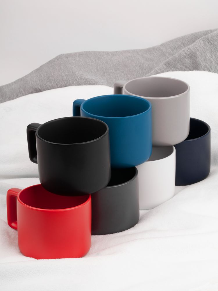 Чашка Jumbo в коробке матовая, светло-серая / Миниатюра имиджевого (1000)