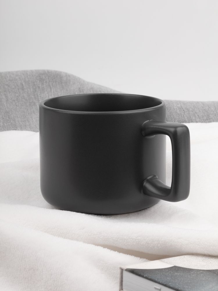 Чашка Jumbo в коробке матовая, темно-серая / Миниатюра имиджевого (1000)