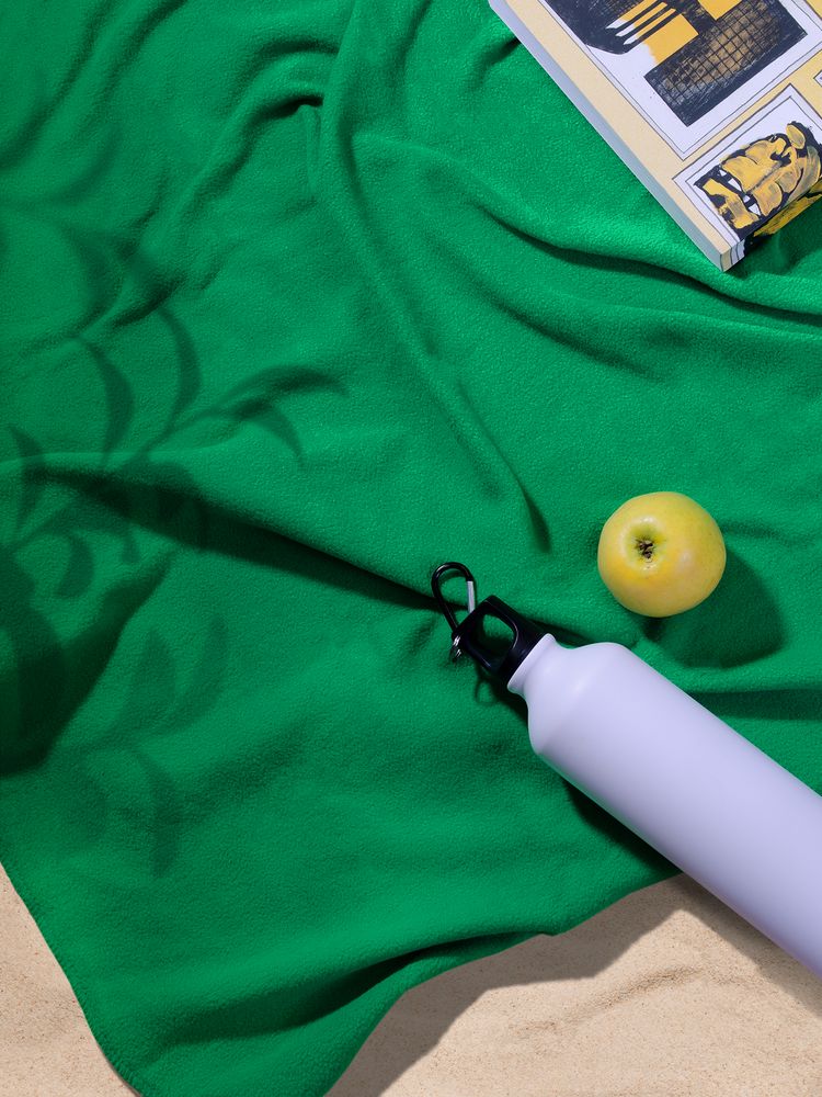 Флисовый плед Warm&Peace, зеленый / Миниатюра WWW (1000)