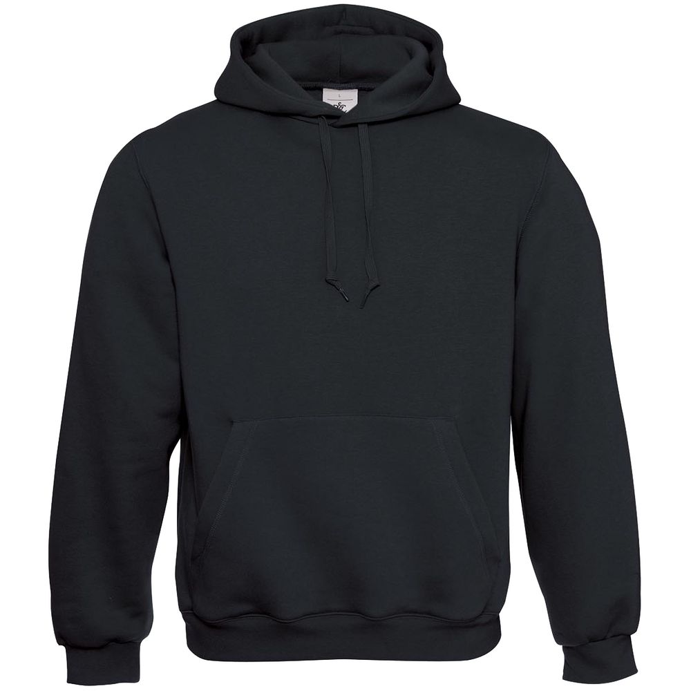 Толстовка Hooded, черная / Миниатюра WWW (1000)