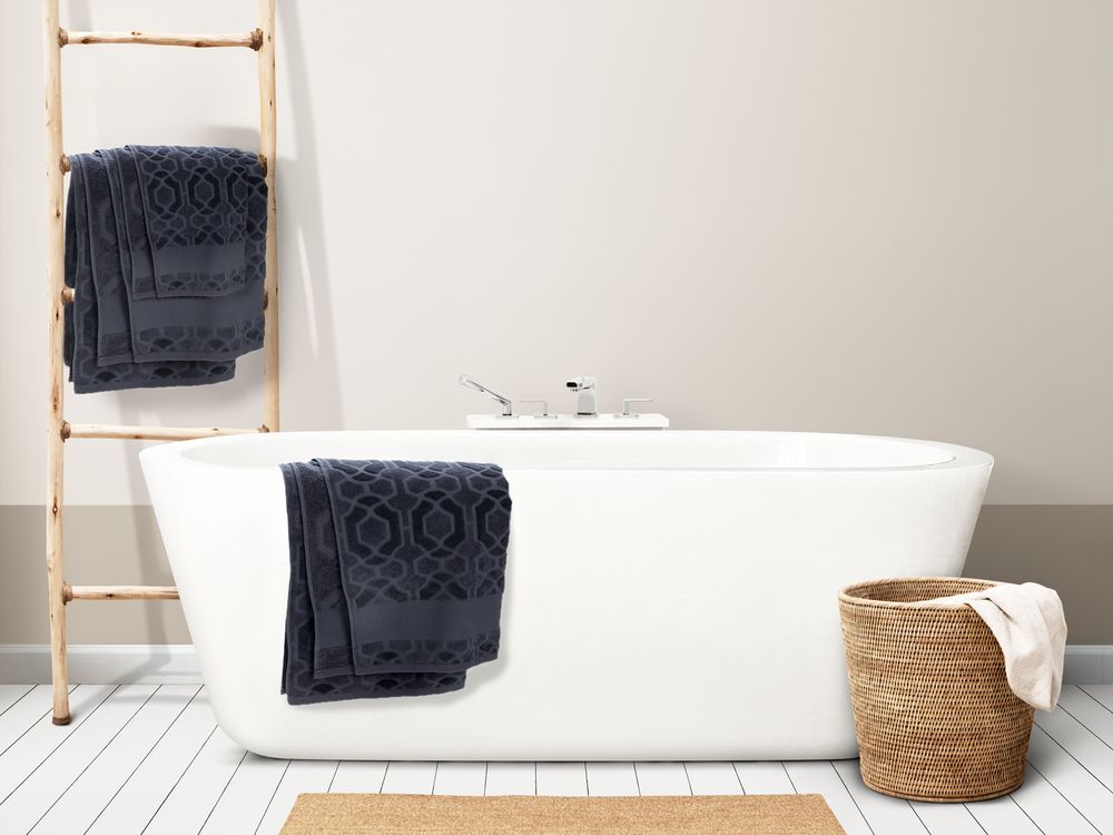 Полотенце Velin, большое, темно-серое / Миниатюра WWW (1000)