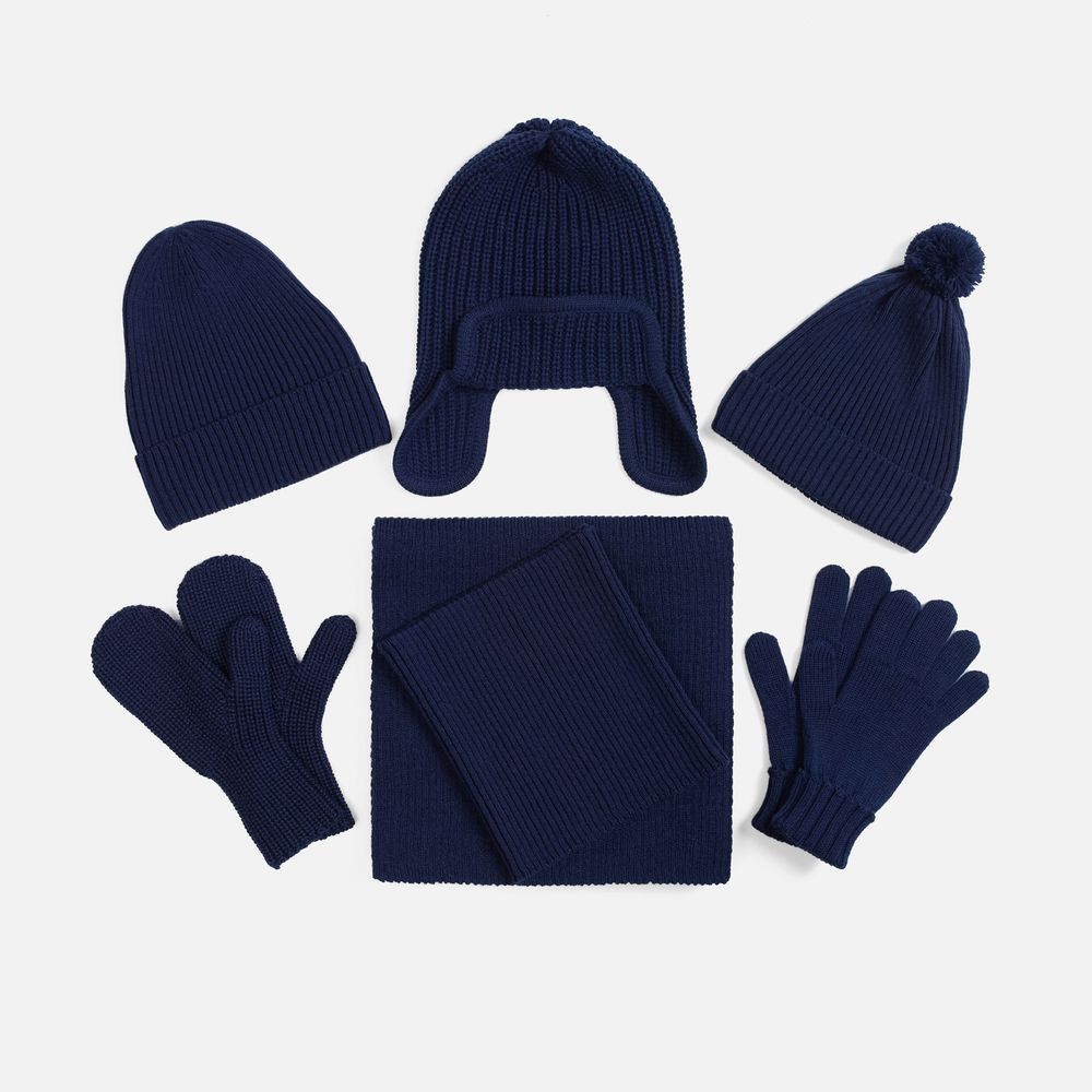 Шапка-ушанка Catch Match, темно-синяя / Миниатюра WWW (1000)