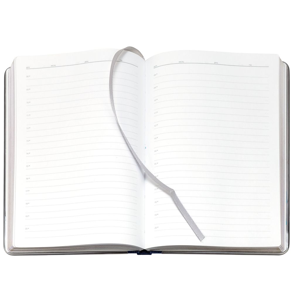 Ежедневник Frame Metal, недатированный, синий / Миниатюра WWW (1000)