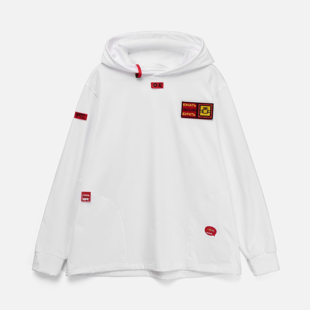 Лейбл из ПВХ Kare, красный / Миниатюра нанесения (1000)