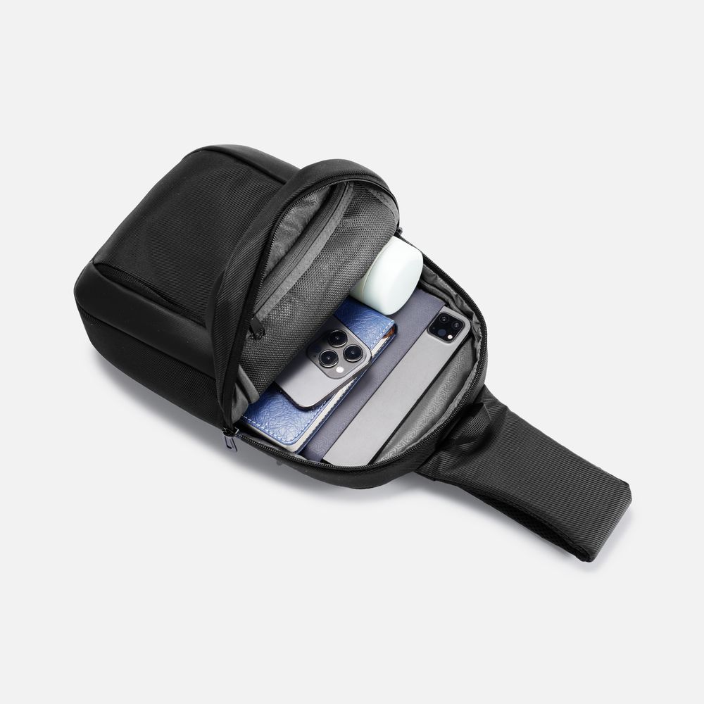 Рюкзак на одно плечо Gravon, черный / Миниатюра WWW (1000)