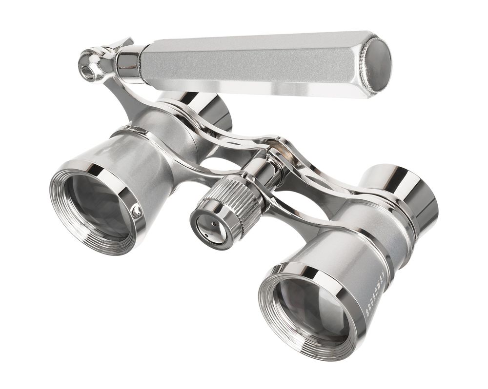 Театральный бинокль-лорнет Broadway 325E, серебристый / Миниатюра WWW (1000)