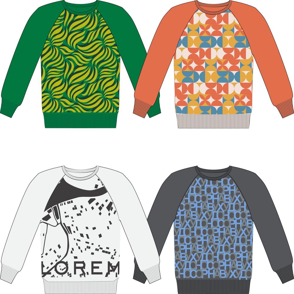 Джемпер на заказ Tricksy Net Reglan, полушерсть / Миниатюра WWW (1000)