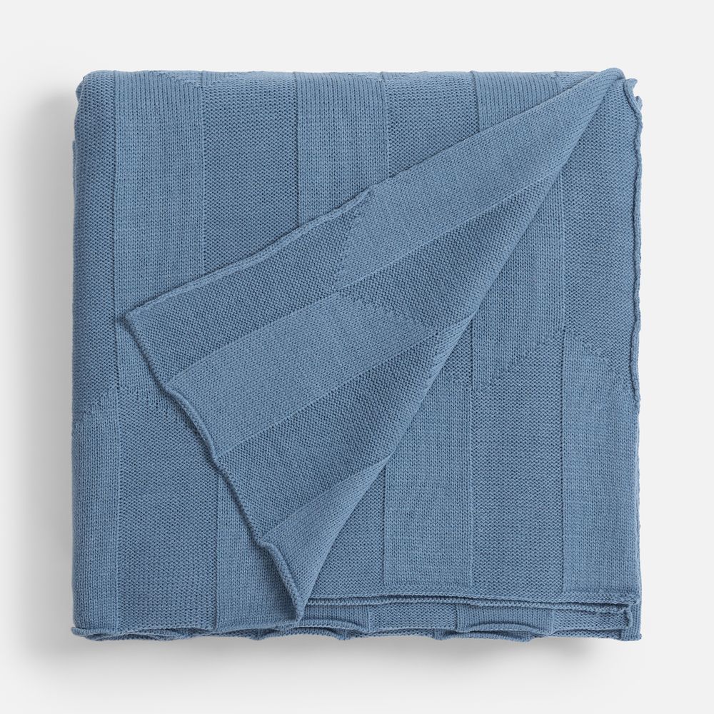 Плед Rombus, синий (дымчатый) / Миниатюра WWW (1000)