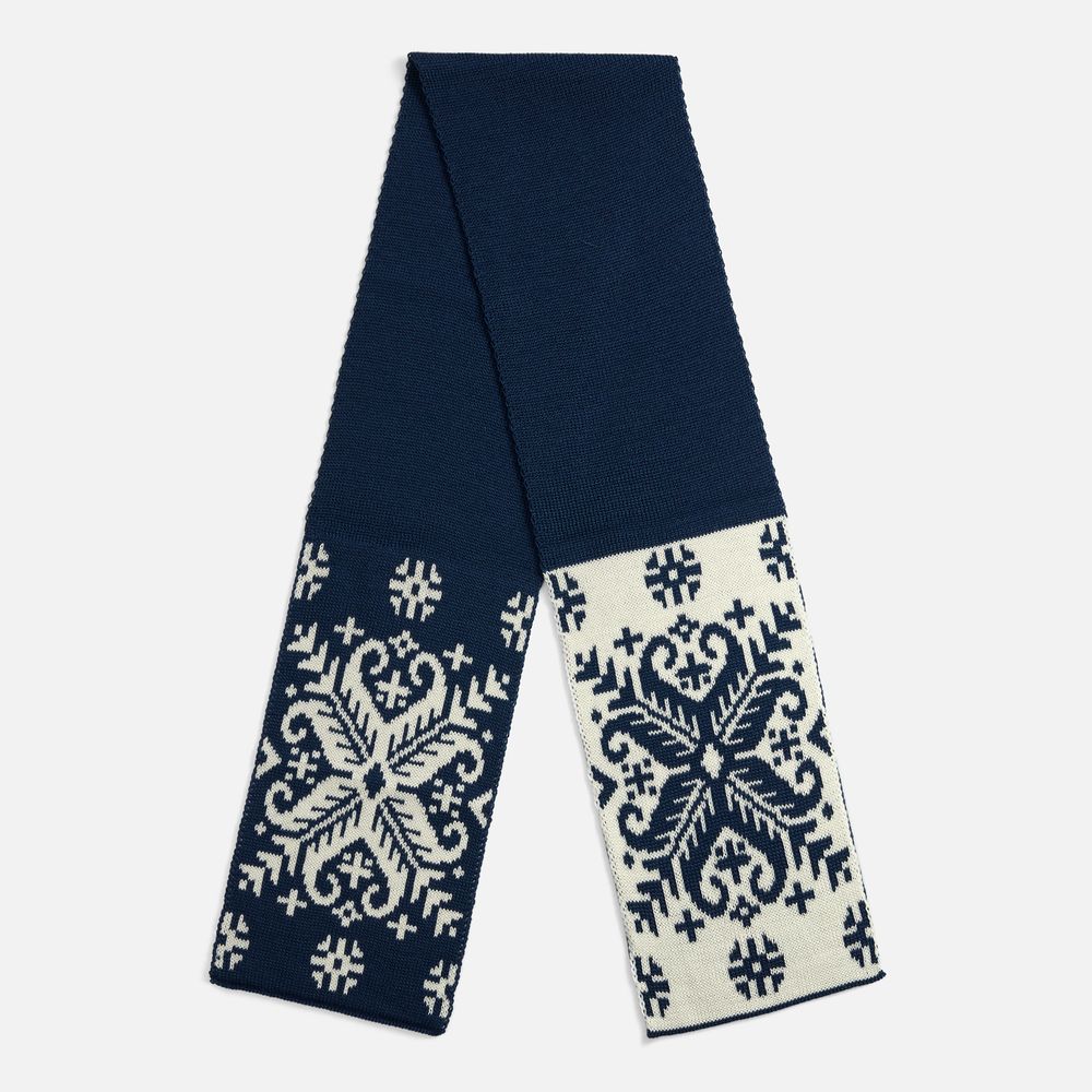 Шарф Wintertude M, синий с белым / Миниатюра WWW (1000)