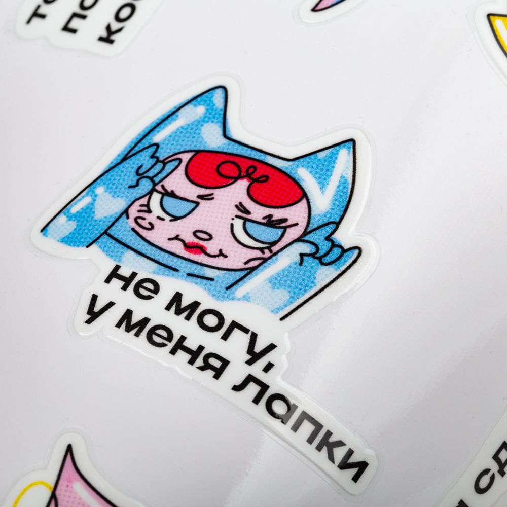 Наклейки UV-DTF Stiker Pack на заказ, S / Миниатюра WWW (1000)