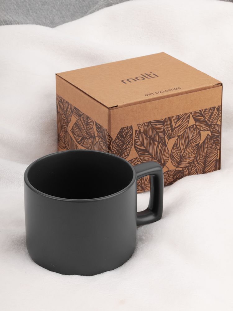 Чашка Jumbo в коробке матовая, темно-серая / Миниатюра имиджевого (1000)