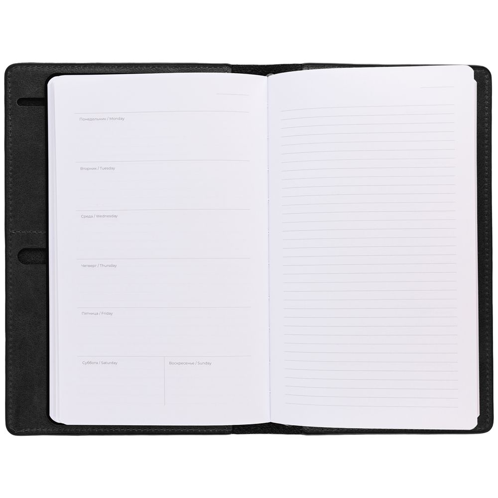Еженедельник-портфолио недатированный Remini, черный / Миниатюра WWW (1000)