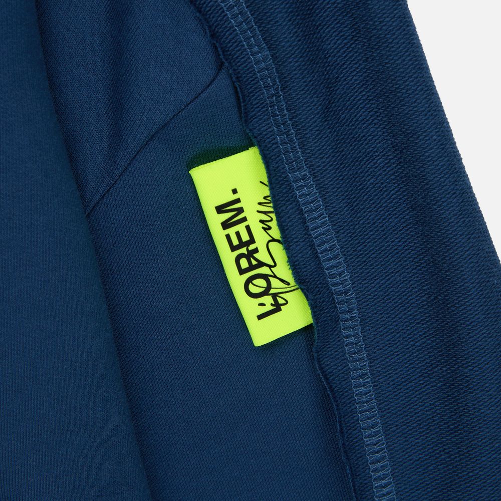 Лейбл тканевый Epsilon, L, желтый неон / Миниатюра нанесения (1000)