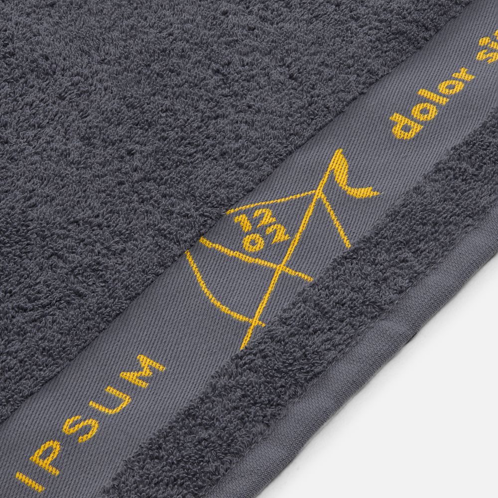 Полотенце на заказ Surpass с логотипом в бордюре, среднее / Миниатюра WWW (1000)