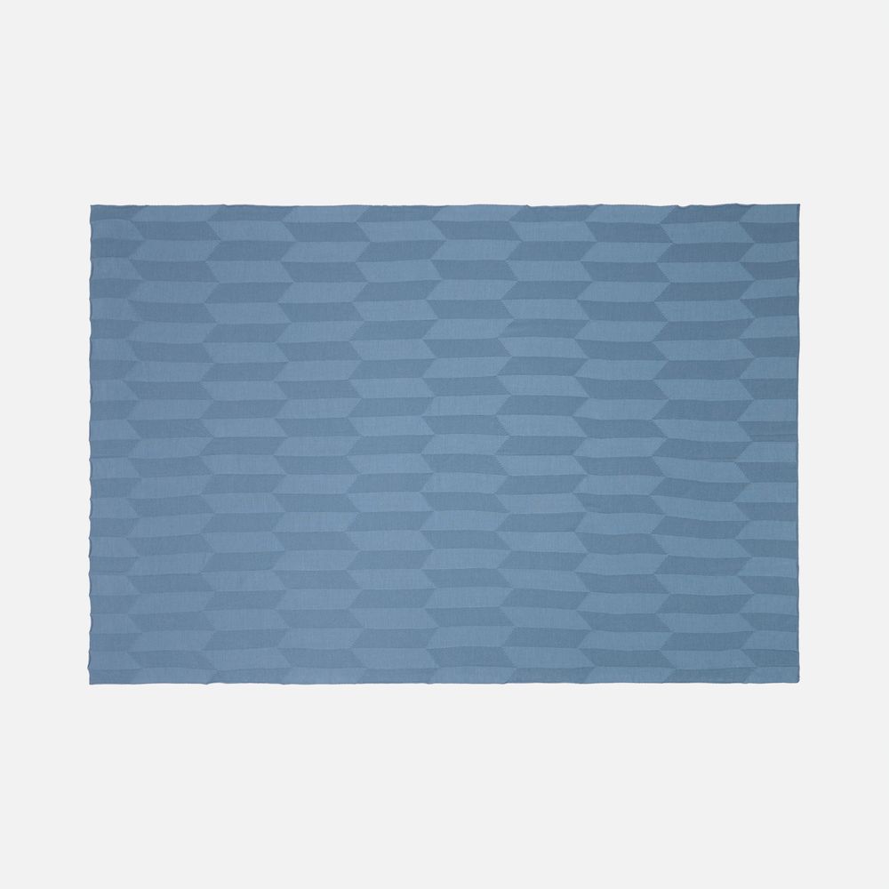 Плед Rombus, синий (дымчатый) / Миниатюра WWW (1000)