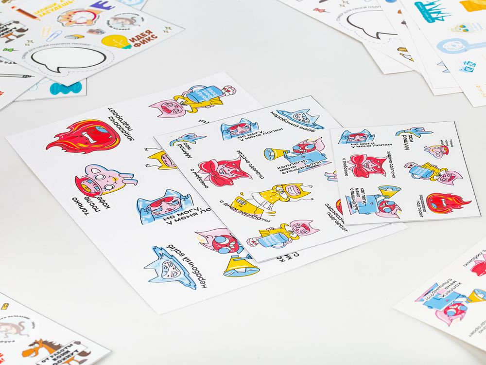 Наклейки UV-DTF Stiker Pack на заказ, S / Миниатюра WWW (1000)